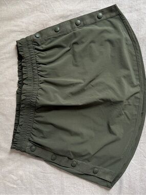 Outdoor Voices Olive Green Active Skort with Elastic Waist
